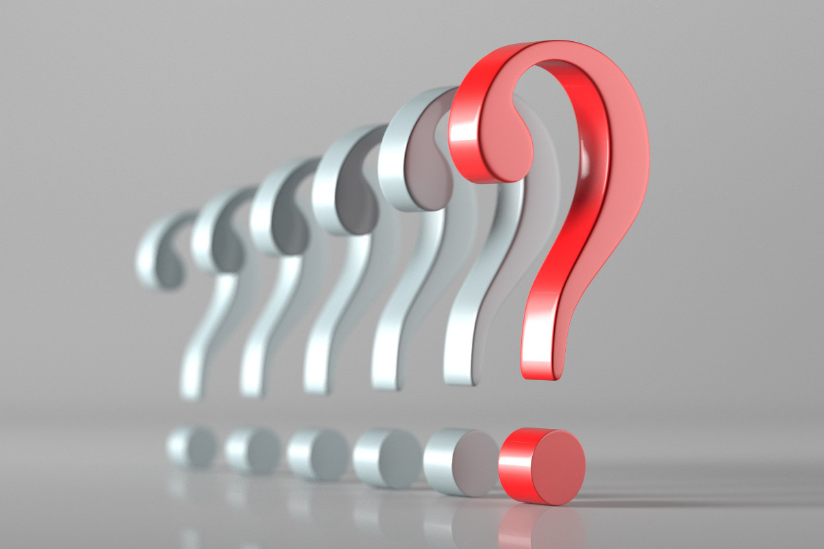 Question marks concept
